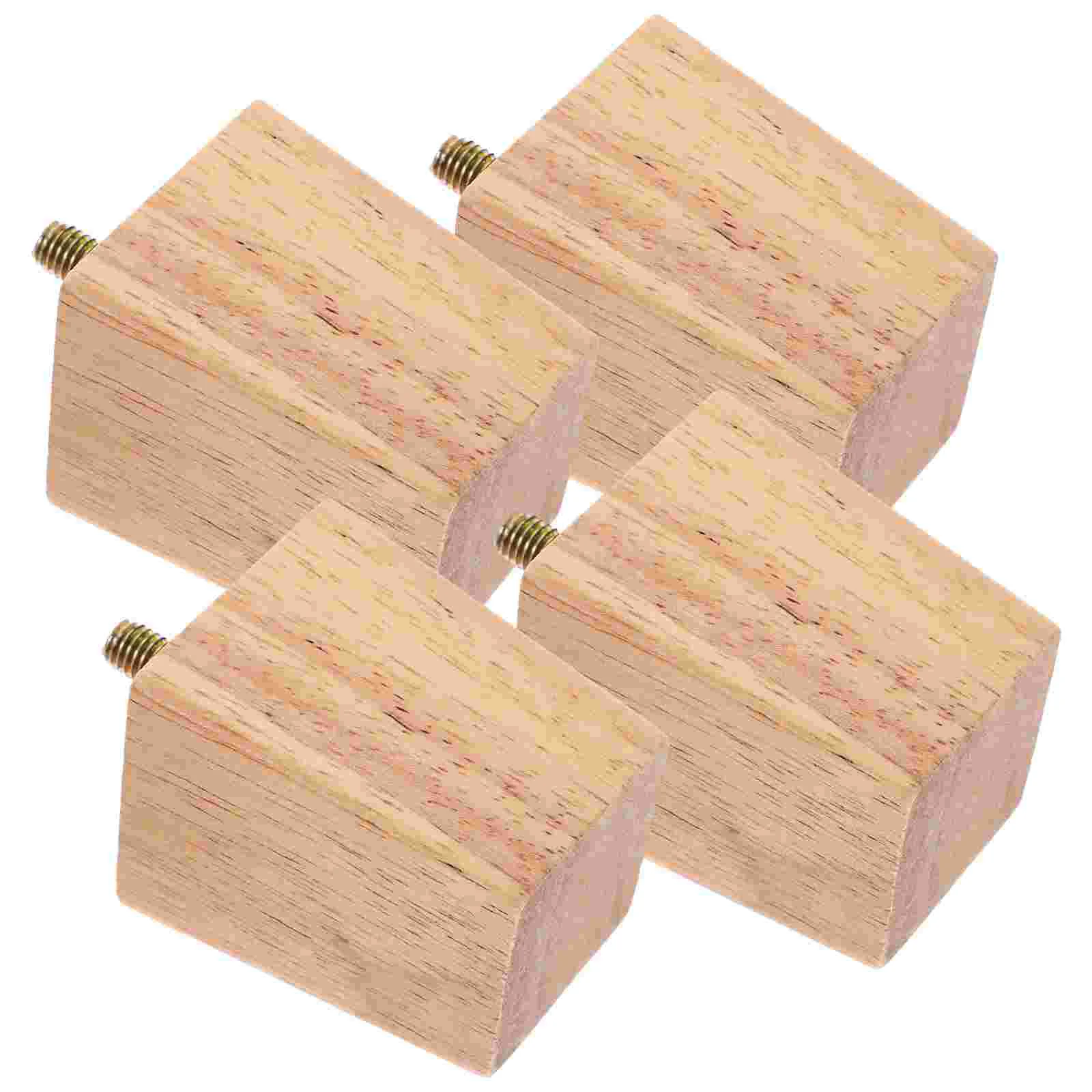 

4 Pcs Wooden Dresser Leg Extenders Dressing Table Legs Furniture Dressers Couch 8 Inch