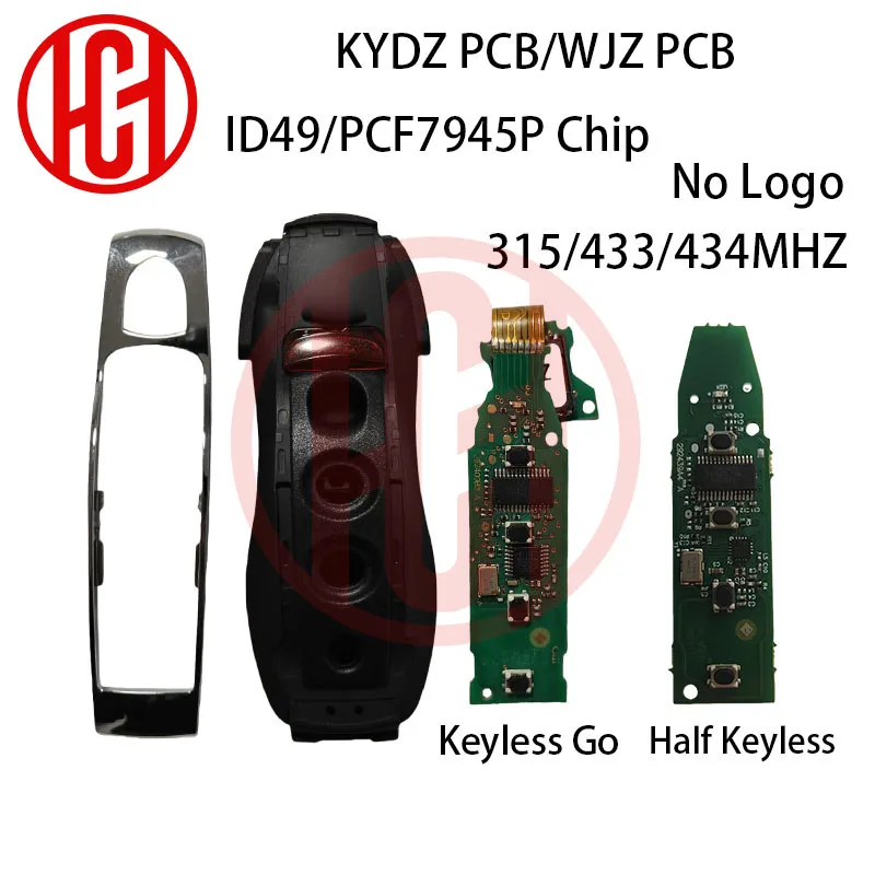 Фото Бесключевой Go/No Keyless ID49 PCF7945P 315/433/434 МГц KYDZ/WJZ автомобильный дистанционный ключ для Porsche Macan Panamera Cayenne 3/4/5 кнопок №1