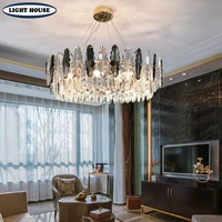 2022 modern luxury crystal living room led ceiling chandelier warm bedroom living room clean kitchen home new ceiling chandelier