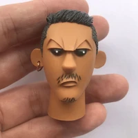 16 scale model headsculpt black cartoon with earrings anime trend series headpaly for 12inch action figure male body collection