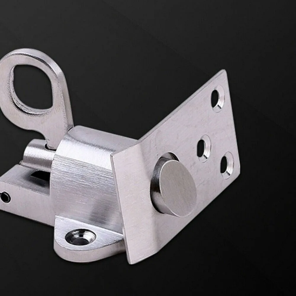 

Aluminum Alloy Window Gate Security Pull Ring Spring Bounce Door Bolt Automatic Latch Lock Window Home Office Hotel