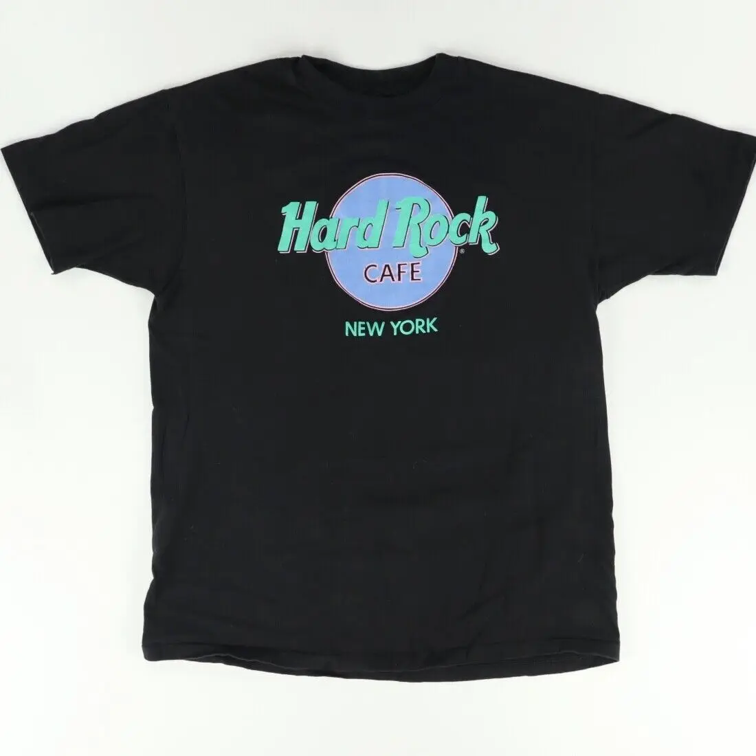 

VTG Hard Rock Café New York Single Stitch Solid T-Shirt Black Men's XL