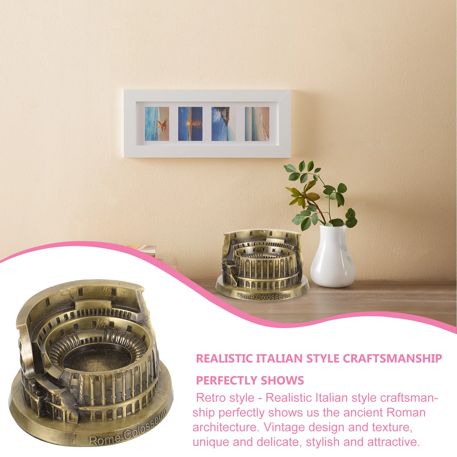 Рим Колизей Архитектура Подарочный Орнамент Винтажный Декор Архитектурная