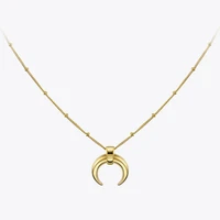 enfashion moon necklace women gold color long chain statement men necklaces stainless steel boho jewelry 2020 naszyjnik pm193003