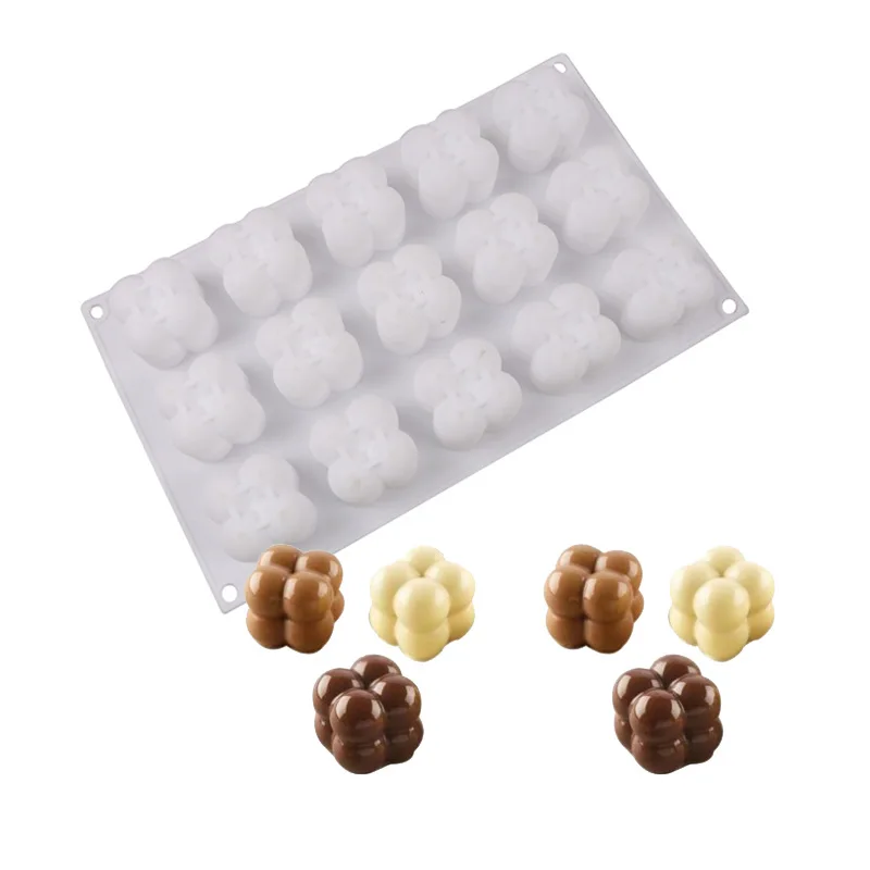 

New Silicone Chocolate Mold Non-Stick Cake Mould Jelly Candy 3D DIY Molds Kitchen Accessories Reusable Baking Tools