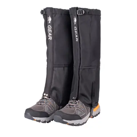 Гетры для зимних ботинок, гетры, дышащие водостойкие гетры, Регулируемые защитные накладки для снега, для кемпинга, походов, для активного отдыха