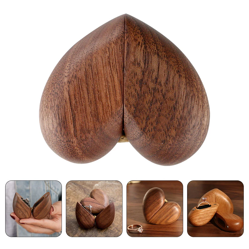 

Wedding Ring Storage Box Engagement Proposal Heart Ring Box Ring Display Holder
