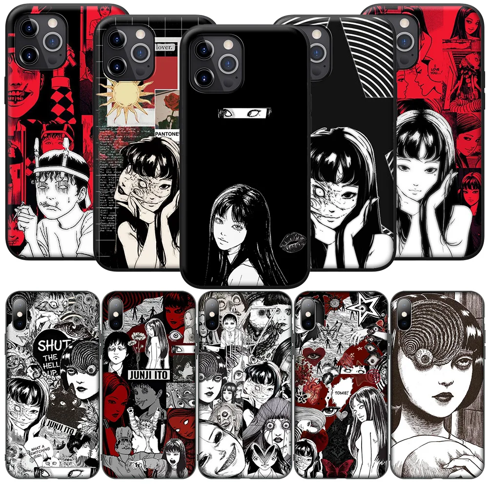 SK87 Horror Comic Junji ito Tomie Tees Phone Soft Case for Xiaomi Redmi Note 11 11s 10 10s 9 9s 10t 8T 8 7 6 Pro Max