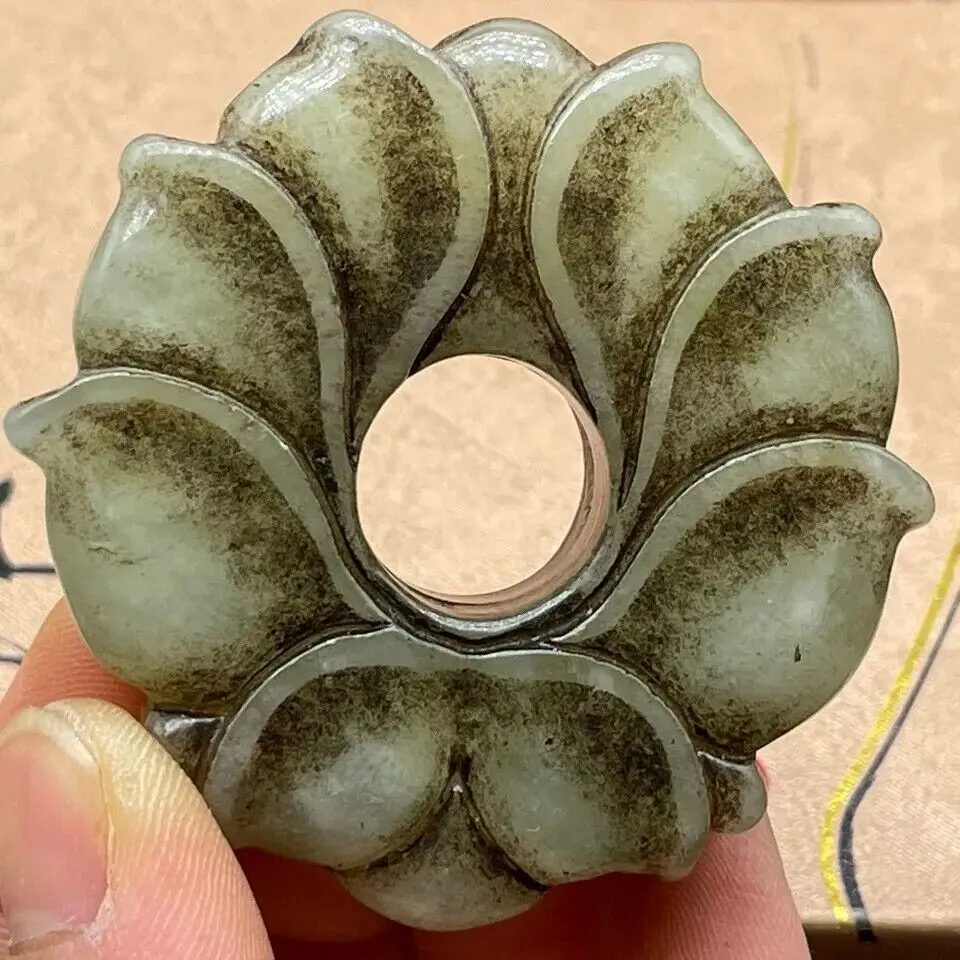 

Дракон феникс нефритовая подвеска коллекция античный чай украшение для домашних животных Амулет подвеска