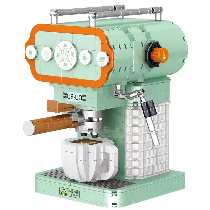 

New style children puzzle building blocks MINI simulation of modern coffee machine toys gifts