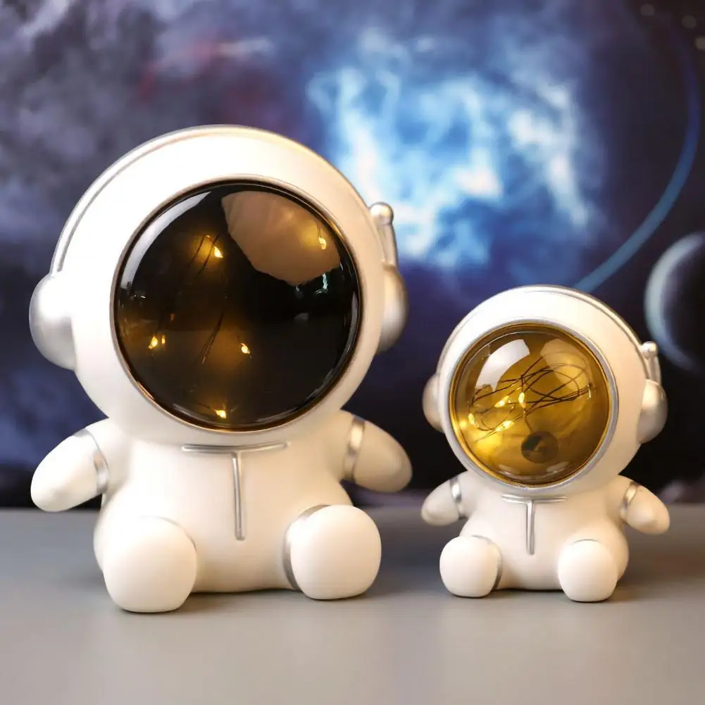 

Astronaut Nightlight Piggy Bank Astronaut Mini Coin Box Craft Decor Money Box Night Light Desktop Atmosphere Decor Saving Money