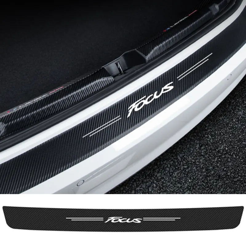 

1PC Car Trunk Protective Bumper Threshold Sticker Decals for Ford Focus 1 2 3 4 MK1 MK2 MK3 MK4 Fiesta Ranger Fusion Escape F150