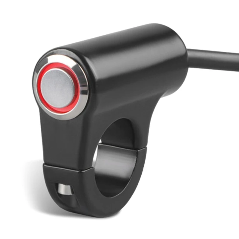 

Переключатель на руль мотоцикла, 12 В, водонепроницаемый руль вкл/выкл, кнопка переключения на руль подходит для руля 7/8 дюйма (22 мм)