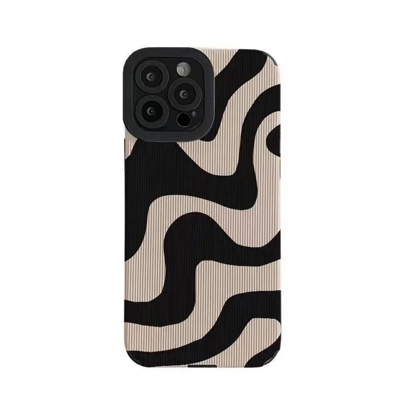 

Zebra stripe phone case and shockproof soft silicone case for iPhone 14 Pro Max 11 12 13 Pro 7 8 Plus X XS Max XR Best Sale Hot