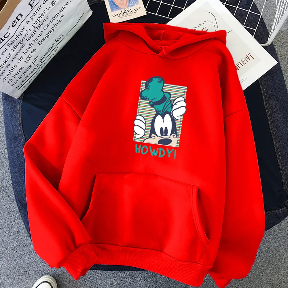

Funny Goofy Howdy Hoodies Women Printing Disney Cartoon Graphic Cute Hoodie Sweatshirt Cute Hoody Female Oversized Tops Clothing