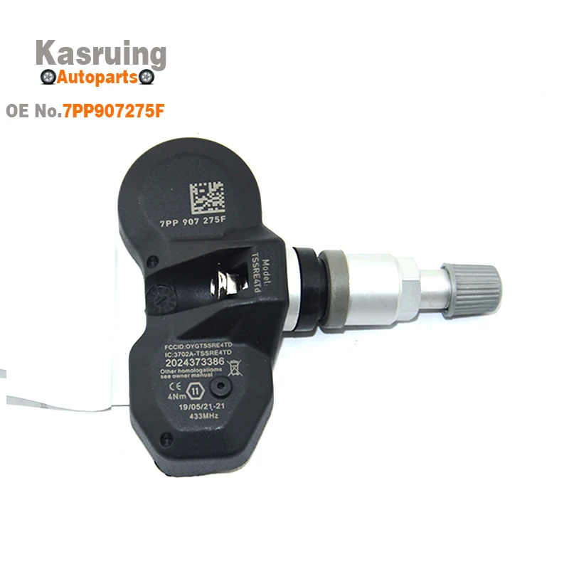 4 шт. 433 МГц TPMS 7PP-907-275F 7PP 907275 F Датчик контроля давления в шинах для Audi A4 A6 A8 Q7 R8 Volkswagen