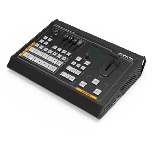 AVMATRIX VS0605 SDI HDMI Multi-format 6 Channel Inputs Video Switcher Mixer With PTZ Camera Control and Record Luma / Chroma Key |