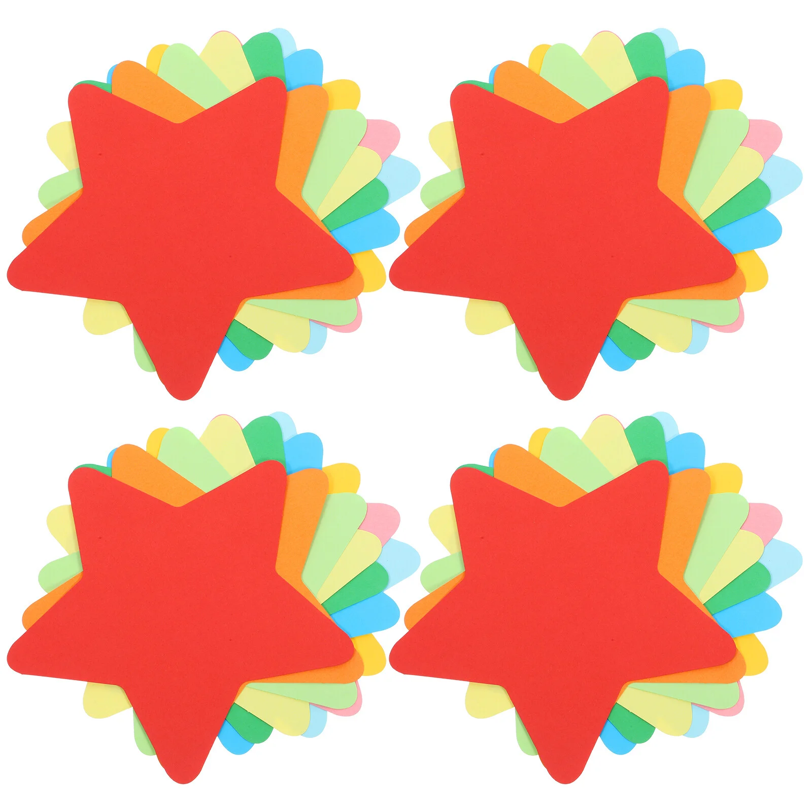 

90 Sheets Boy Girl Removable Pentagram Prints Paper-cut Office Stickers Students Incentives Labeling Classroom Variety