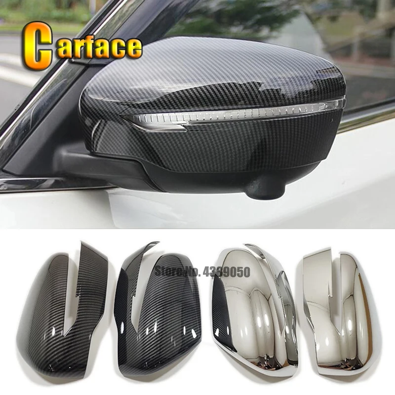 

ABS Chrome For Nissan Serena C27 2017-2020 accessories Car side door rearview mirror cover Cover Trim Sticker Car styling 2pcs