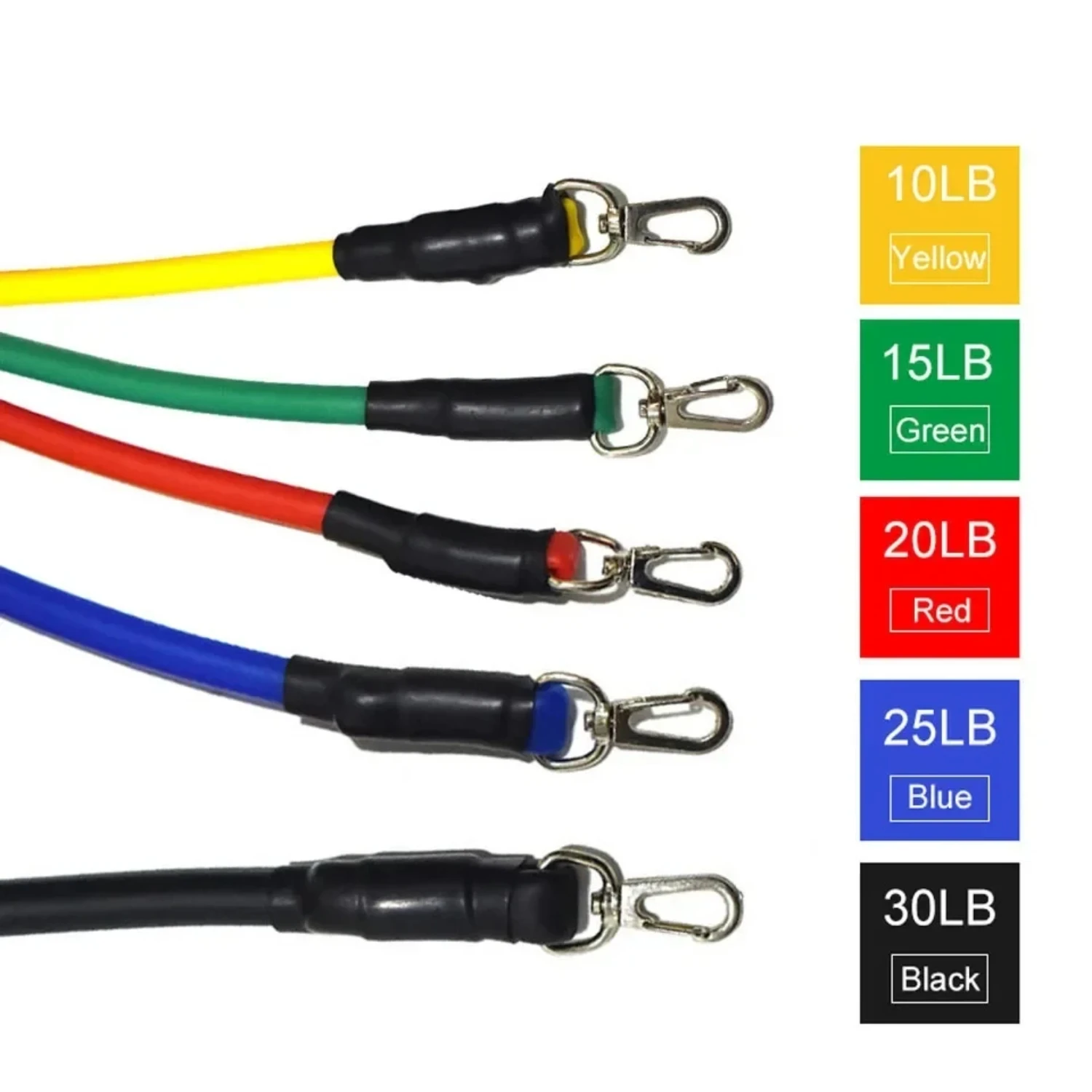 11 шт./компл. эспандеры для фитнеса латексные трубки педаль упражнений тренировки