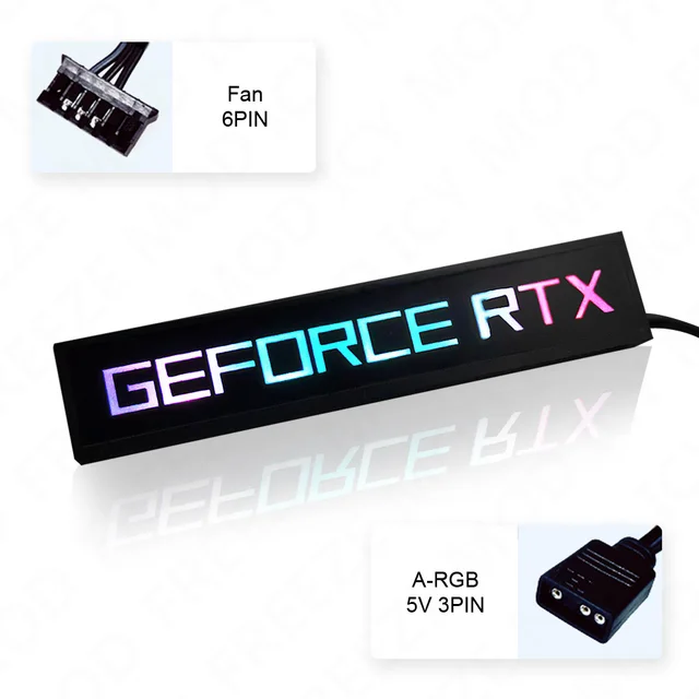 FREEZEMOD GPU Side Panel RTX3090 GTX ROG PC Decoration Video Card Plate Faith Lamp Water Cooler AURA SYNC Liquid Cooling ARGB 4