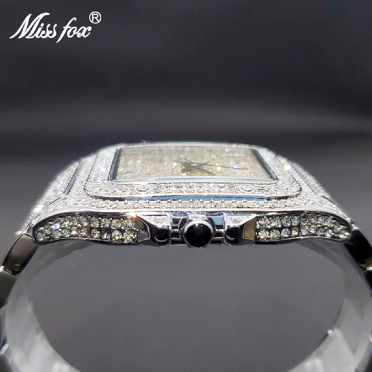 New Iced Out Watch For Women Men Bling Bling Bracelet Moissanite Quartz Watches Waterproof Unisex Luxury Couple Gift For Lover