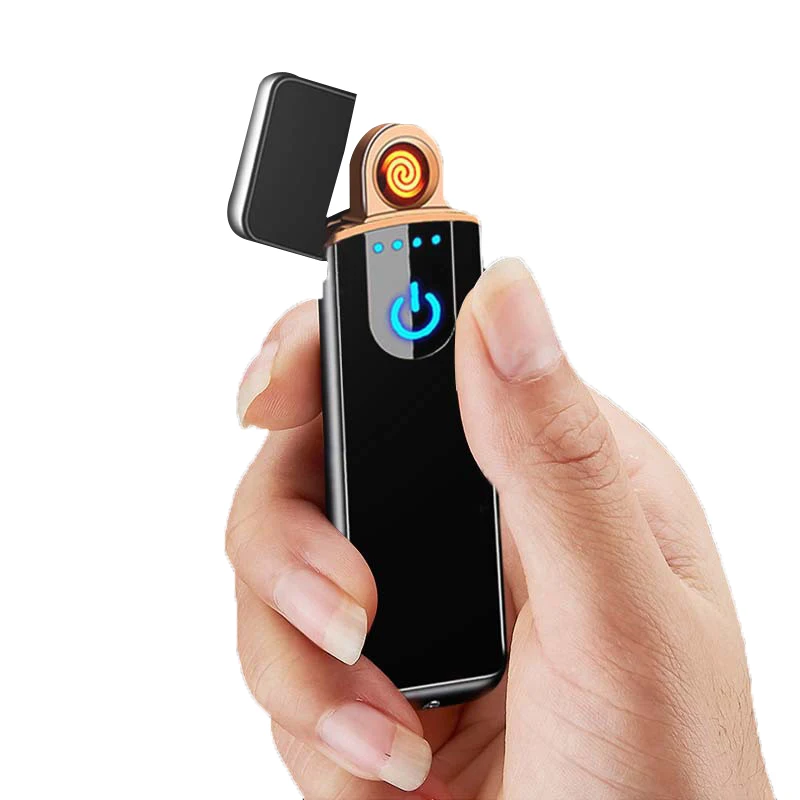 

2022 USB электрические Зажигалки ветрозащитные USB перезаряжаемые сенсорные ветрозащитные аксессуары для сигарет электрическая зажигалка портативные электронные сигареты