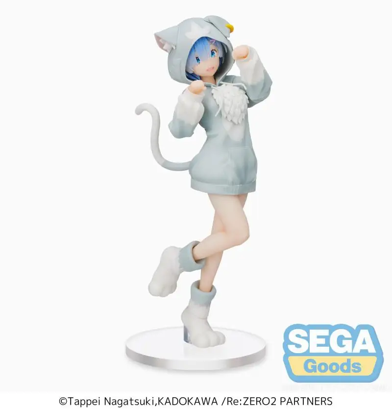 

IN STOCK Original SEGA Re Zero Starting Life in Another World Rem Figure Model Doll Toys Puck