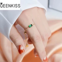 qeenkiss rg8178 wholesale fashion woman girl mother party birthday wedding christmas gift zircon titanium stainless steel ring