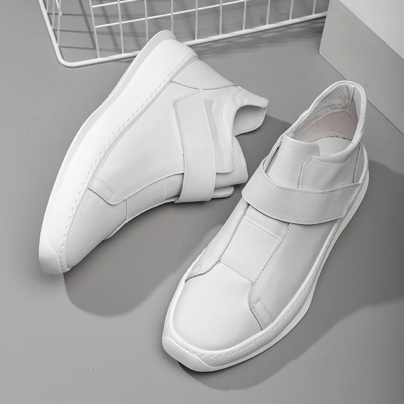 Новые зимние высокие туфли теплая белая обувь модные для скейтборда мужские