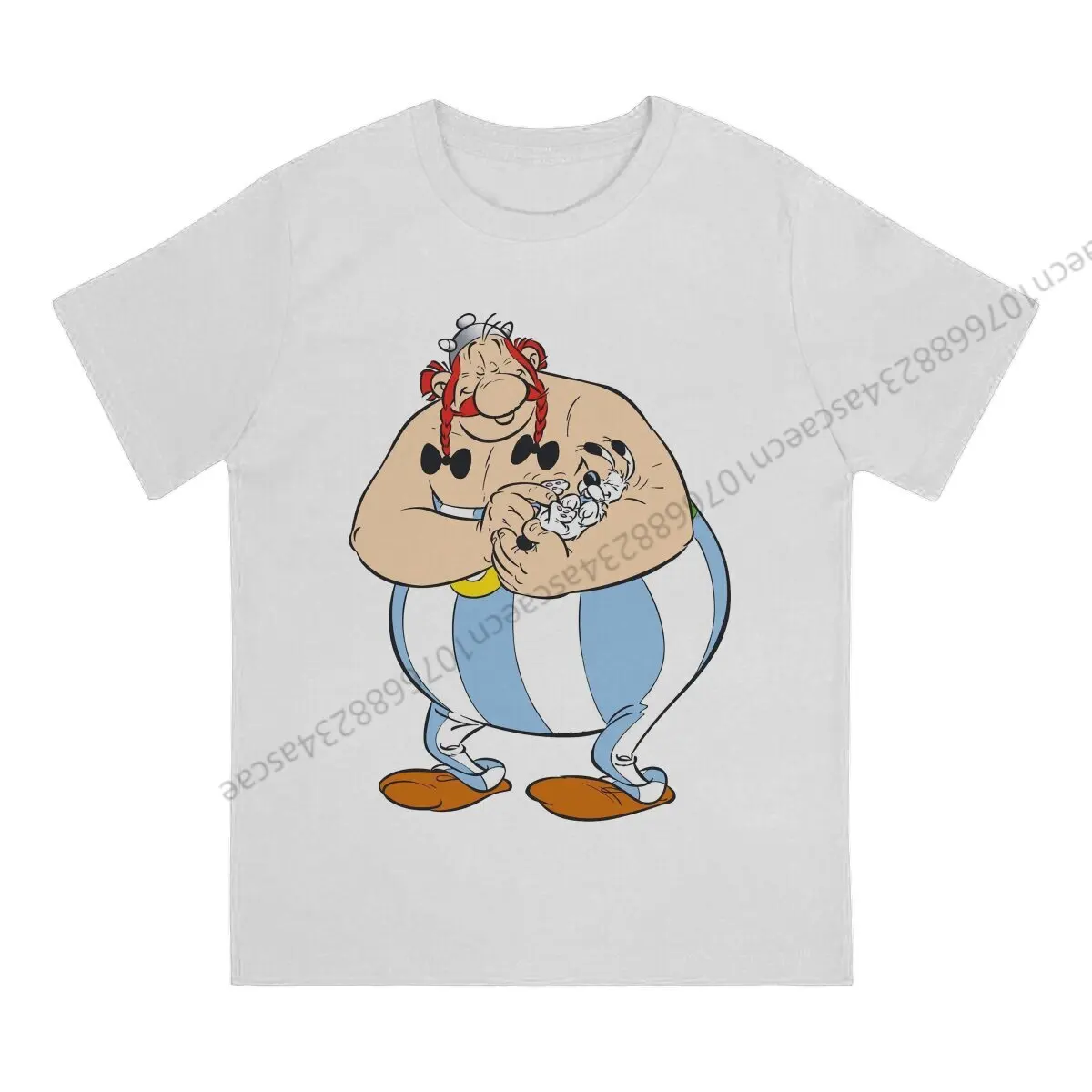 Футболка Asterixs и Obelixs Мужская летняя одежда хлопковая с круглым вырезом