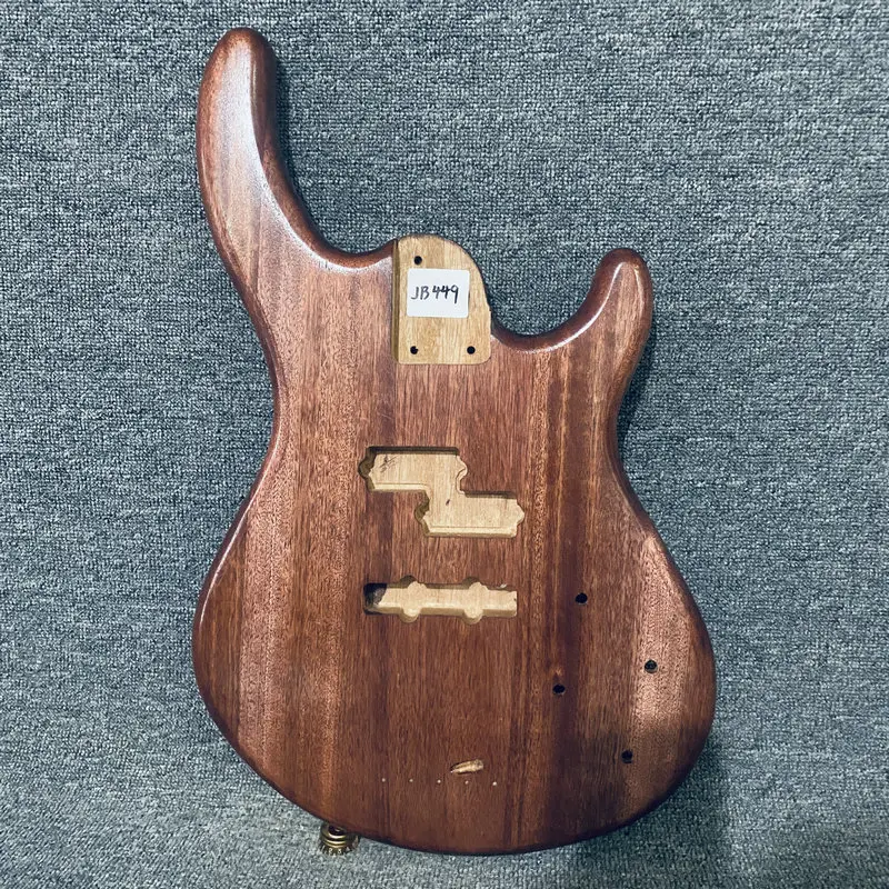JB449 Полуфинизированный корпус электрического бас-гитара естественного цвета из