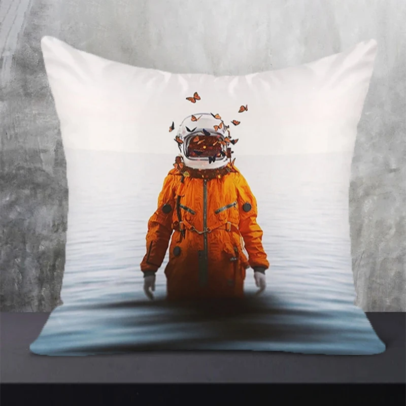 

Astronaut Pillow Covers Decorative Sofa Cushions Furniture Home Decor Pillowcase Art Cushion Cover Pillows Luxury Cases Hugs