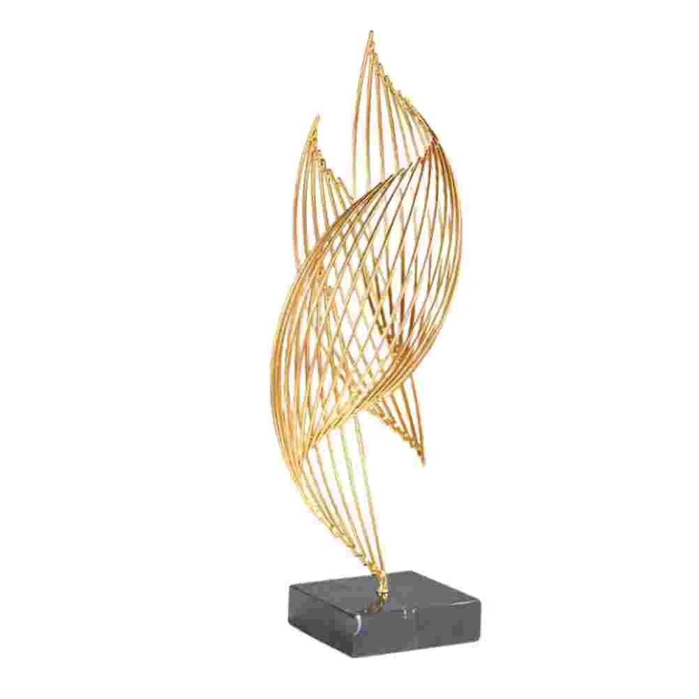 

Sculpture Metal Decor Ornament Statue Conch Iron Modern Abstract Home Table Geometric Marble Shell Figurine Figurines Nautical
