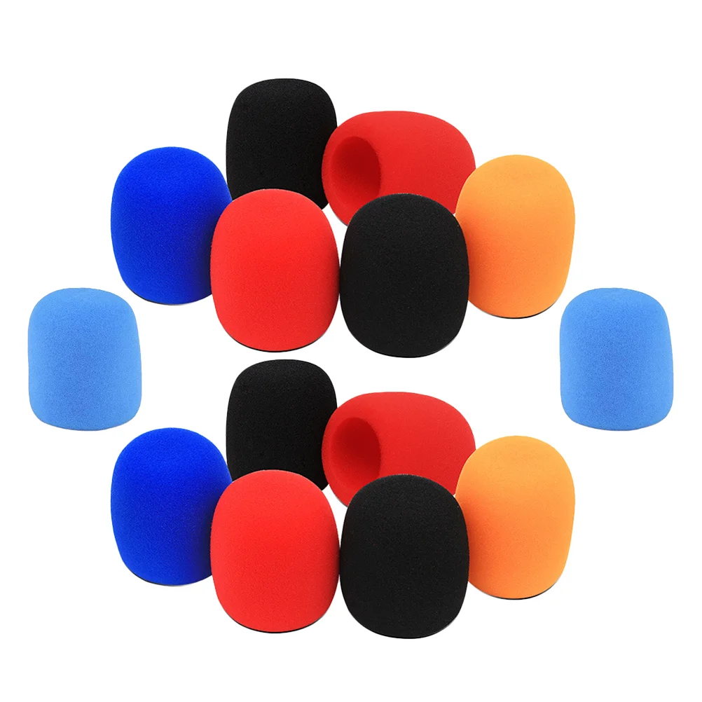 

15Pcs Microphone Cover Non- Woven Microphone Windscreen Cover Karaoke Mic Hygiene Cover ( )