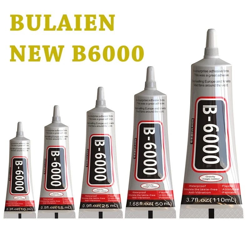 10-110ml Bulaien B6000 Transparent Contact Phone Repair Adhesive Multi-Purpose Diy Epoxy Adhesive With Precision Applicator Tip