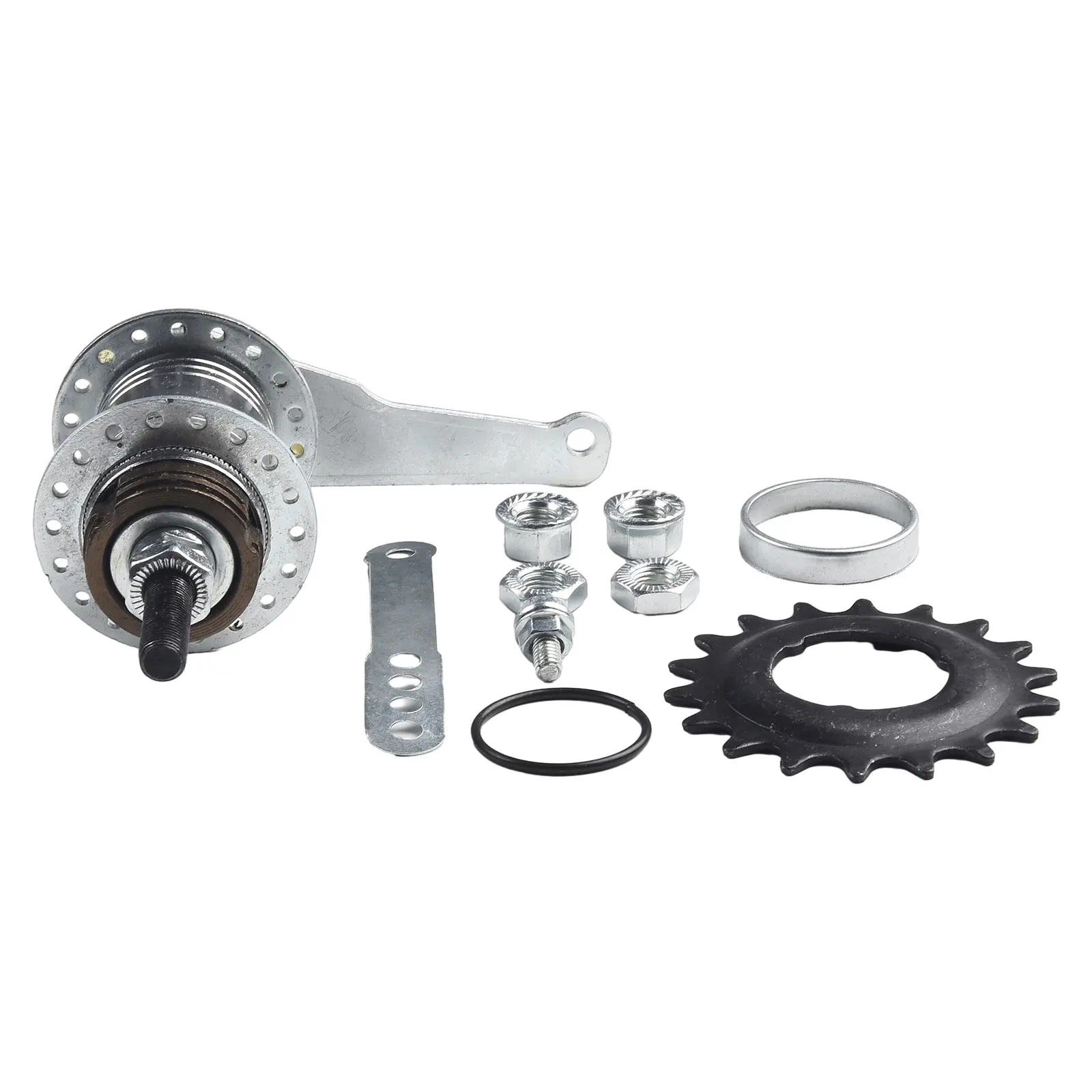 

36 Hole Hub Stainless Steel 36 Hole Coaster Brake Rear Hub with 18T Sprocket for Mountain and Fixed Gear Cycling