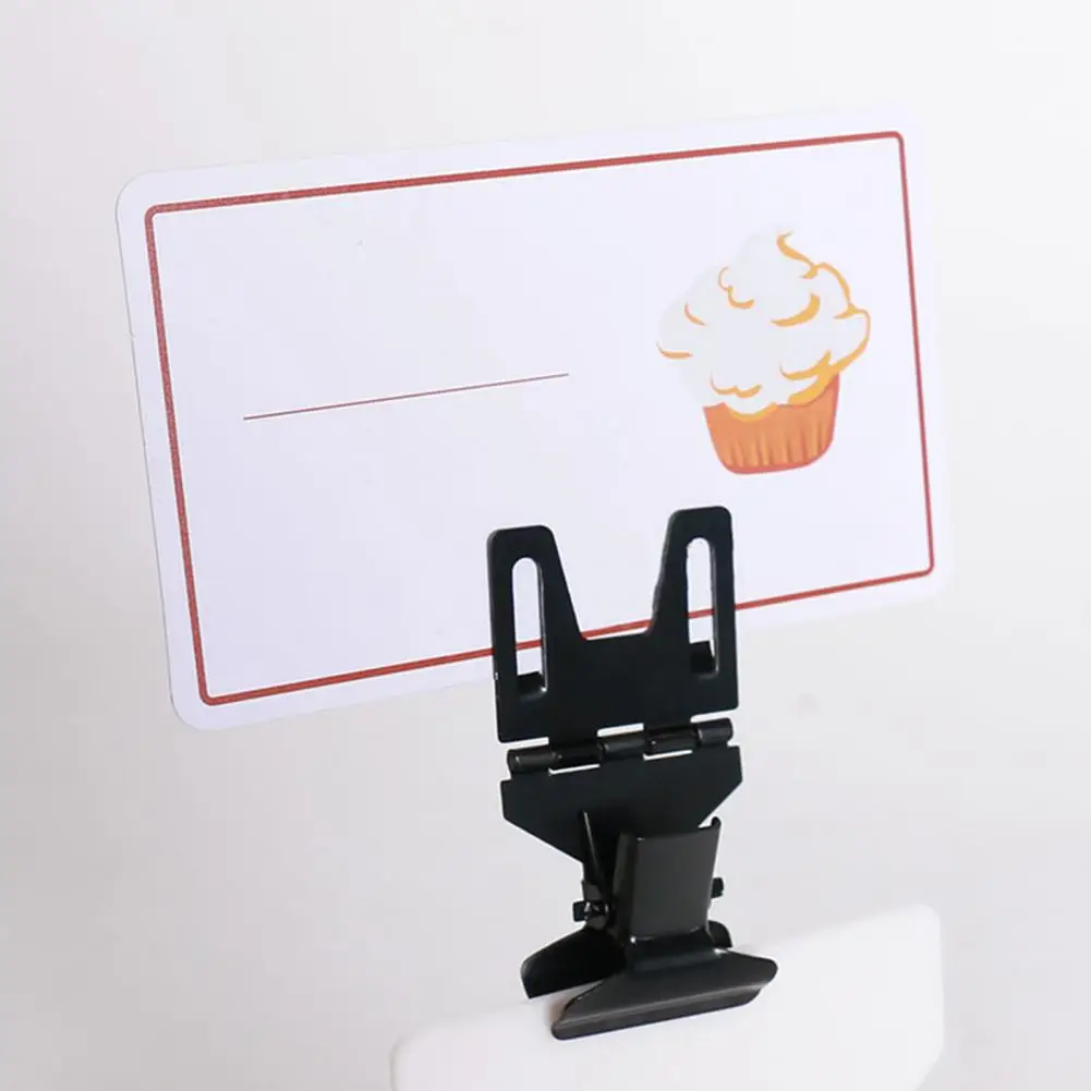 

10Pcs Useful Price Tag Clip Mini Label Holder Stable Price Tag Paper Card Display Sign Holder Display
