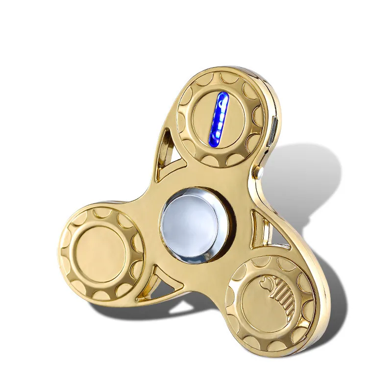 Зажигалка с USB-зарядкой зажигалка для сигар без газа игрушка пальцев гироскоп три