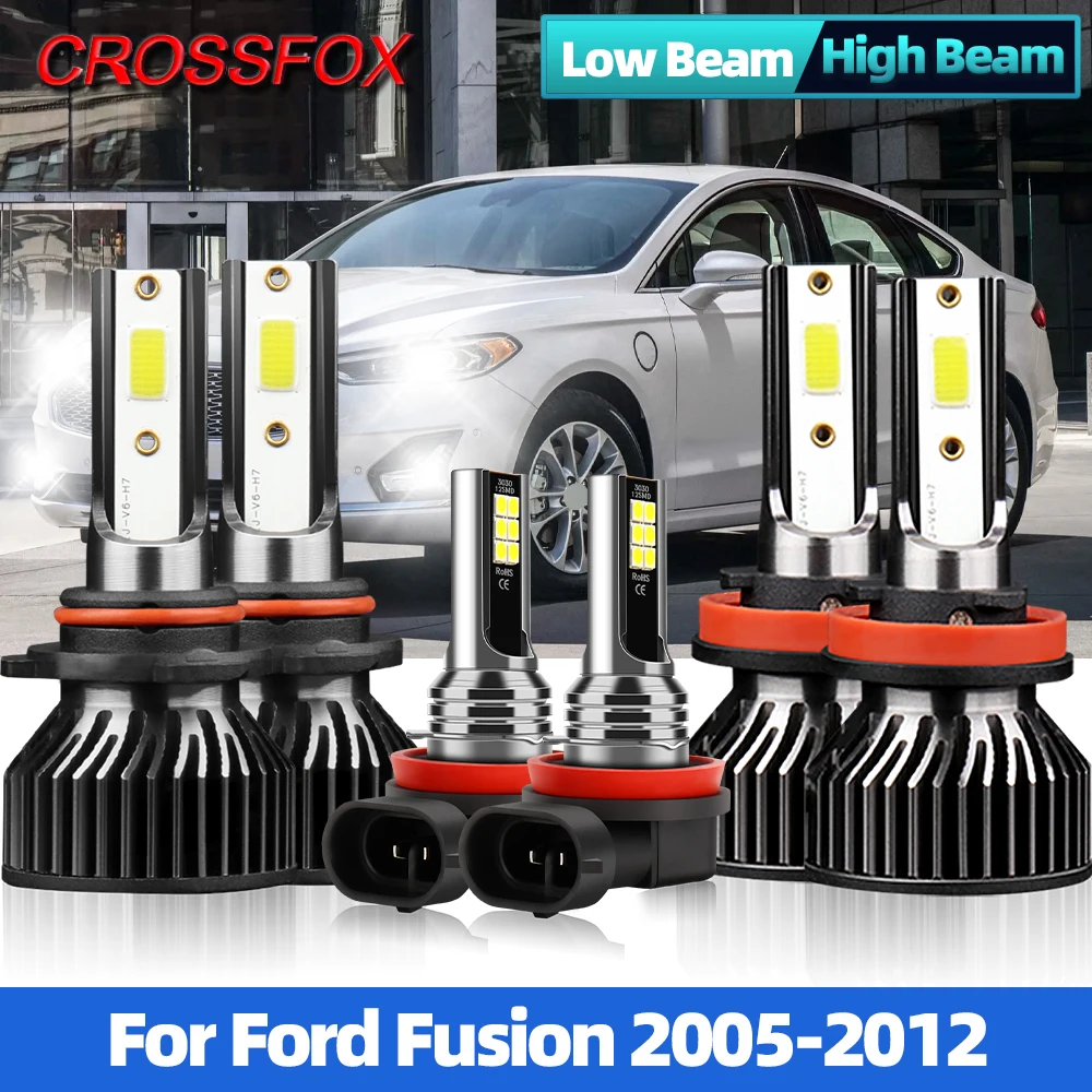 

12000LM 90W H7 LED Canbus Car Headlights Bulbs H11 Auto Lamp 6000K For Ford Fusion 2005 2006 2007 2008 2009 2010 2011 2012