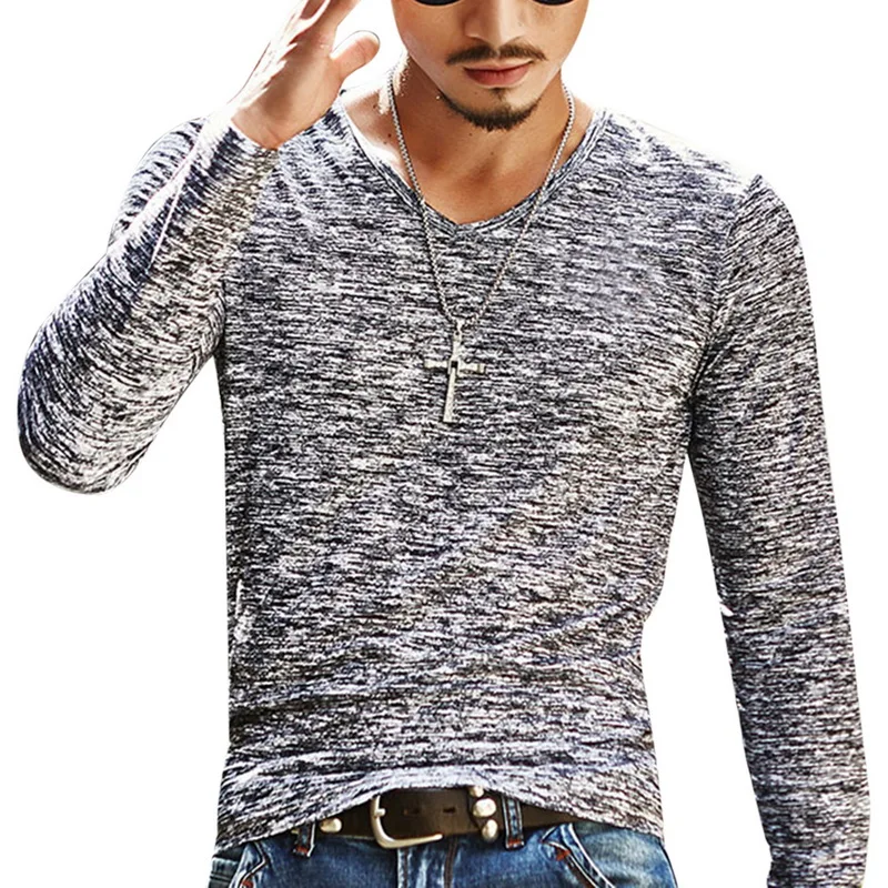 

Камуфляжная Мужская футболка с длинным рукавом, Модный повседневный приталенный базовый топ, камуфляжная рубашка, Мужская одежда, 2023