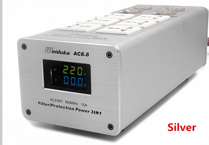 

New High-end Audio Noise Filter, 3000w Ac Power Conditioner, Power Filter, Power Purifier Led Voltage Display Ac8.8