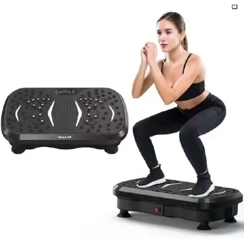 Фото Виброплатформа для похудения и фитнеса Power Vibration Plate: электромагнитный тренажер для домашнего использования, металлический корпус №2