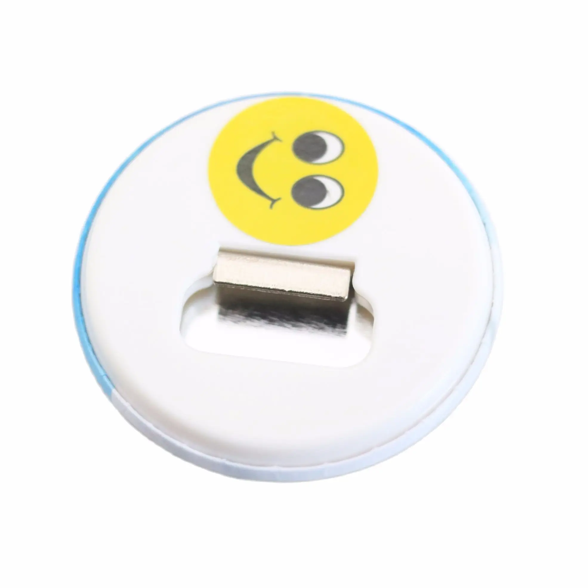 

200 шт., 58 мм открывалка для бутылок с магнитной пустой кнопкой, Пластиковая Задняя Крышка