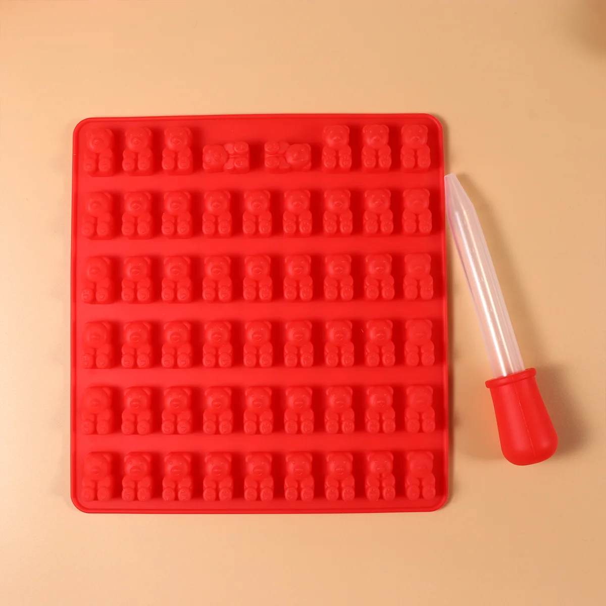 53 полости мини-лотки для кубиков льда форма жевательной резинки с медведем