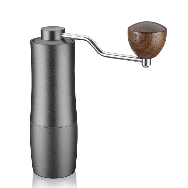 

Portable Manual Coffee Grinder Stainless Steel Burr Grinder Adjustable Coffee Milling Hand Crank Tools