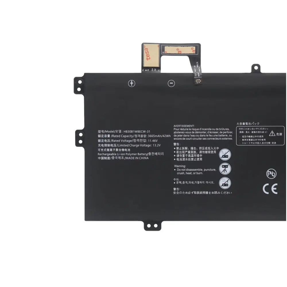 Фото Новый аккумулятор для ноутбука HB30B1W8ECW-31, для Huawei MateBook X 2021, EUL-W19 EUL-W19P EUL-W29 EUL-W29P EULD-WFE9 EULD-WFH9 №2