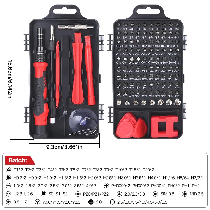 

LIDIAO 115 в 1, набор прецизионных отверток, многофункциональный магнитный набор инструментов для ремонта компьютера, ноутбука, телефона, бытовой ремонт