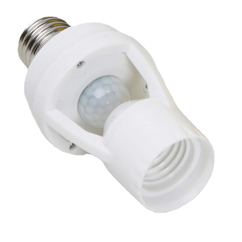 

360 Degrees PIR Human Induction Motion Sensor LED Night Lamp Socket Base AC110V-220V Delay Time Adjustable Switch