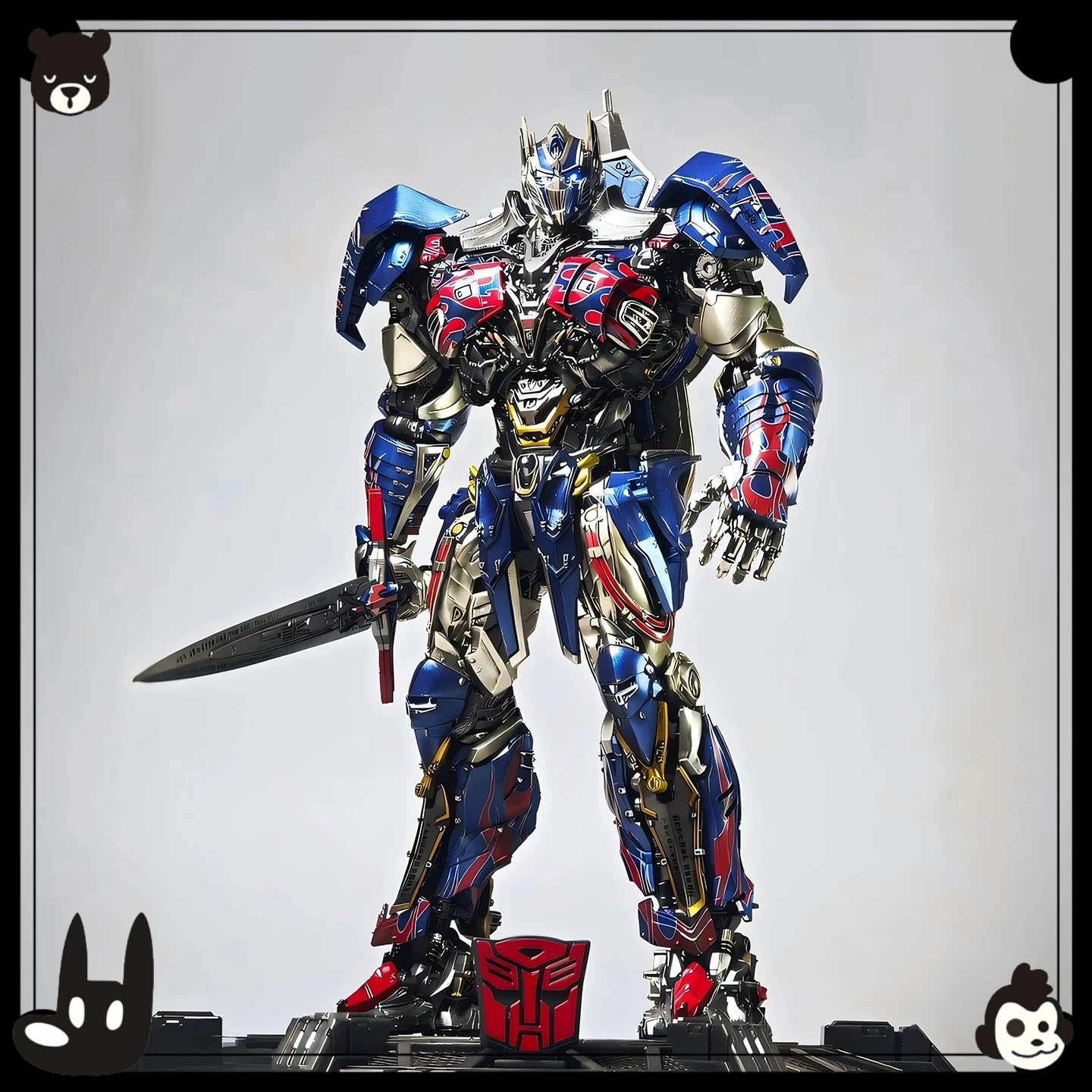 Фото Игрушки-трансформеры Spot YOLOPARK Last Knight Optimus Prime PRO, подвижная сборная модель робота-трансформера №1